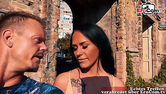 Bodo'S Euro-Casting Date Turns Into A Hot Encounter With A German Latina Milf In Public