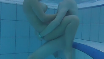 European Amateur Couple Gets Wild In A Pool!