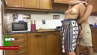 Horny Couple Engages In Rough Sex In The Kitchen