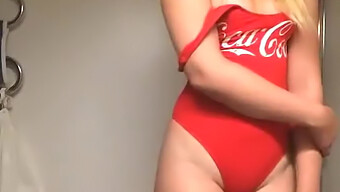 Coca Cola-Themed Homemade Solo Masturbation Video