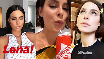 Lena Meyer'In Harika Açık Havada Duygusal Kendini Tatmin Etmesi