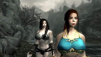 Jenna And Lacey Face Consequences In 3d Skyrim Scene