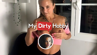 Arya Laroca Overcomes Her Shyness And Enjoys A Passionate Encounter With Her New Neighbor'S Penis In This Mydirtyhobby Video