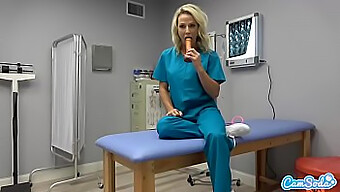 Watch Nurse420 pleasure herself with a sex toy during lunch break