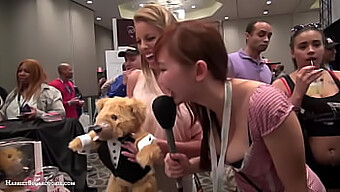 Срещата На Азиатската Камера Бритни Амбър С Teddylovebear На Ae Expo