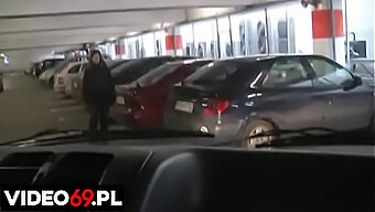 A Teenage Girl Performs Oral Sex In A Car Outside A Shopping Mall