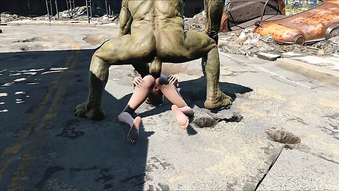 Hentai Karton dari Penyergapan Elie oleh Supermutan di Fallout 4