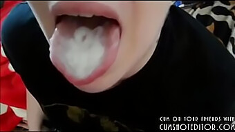 A Collection Of Amateur Submissive Oral Enthusiasts Receiving And Consuming Cum