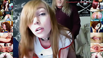 GamerGirlRoxy's intense oral and creampie show in a cam-show