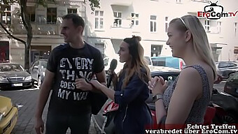 Německý Novinář Hledá Pár Na Ulici Pro Autentické Sexuální Setkání