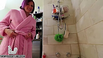 Stepmom Caught In The Act By Stepson During Sponge Bath