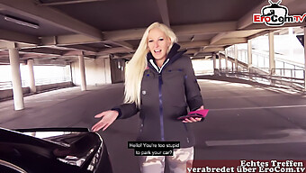 A German Blonde Teen Meets Her Online Match For A Spontaneous Outdoor Encounter