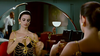 Penelope Cruz In Passionate Kisses And Natural Breasts In 