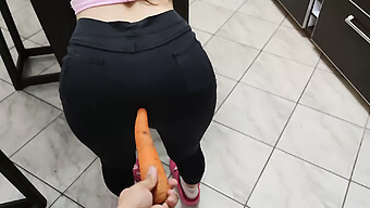 A Young Wife Craving A Big Dick Indulges In A Hardcore Session With A Carrot