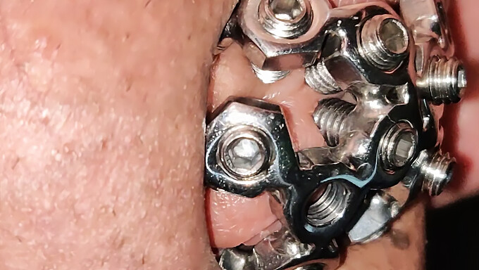 Intense pleasure from the penetration of my chastity device's lock