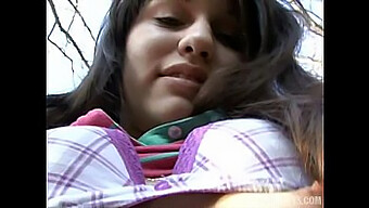 POV experience with a Czech teen giving a blowjob on the streets