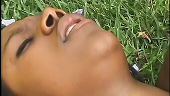 African American Brother Seducing His Sister Outdoors In A Scandalous Way