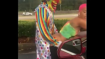 Gibby The Clown And Jasamine Banks Have Public Sex On The Highway