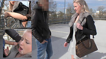 German 18-Year-Old Anna Mai Gets Caught Having Sex In A Parking Lot