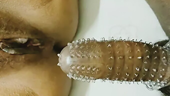 Indian Village Wife Experiments With Special Condom For Oral Pleasure